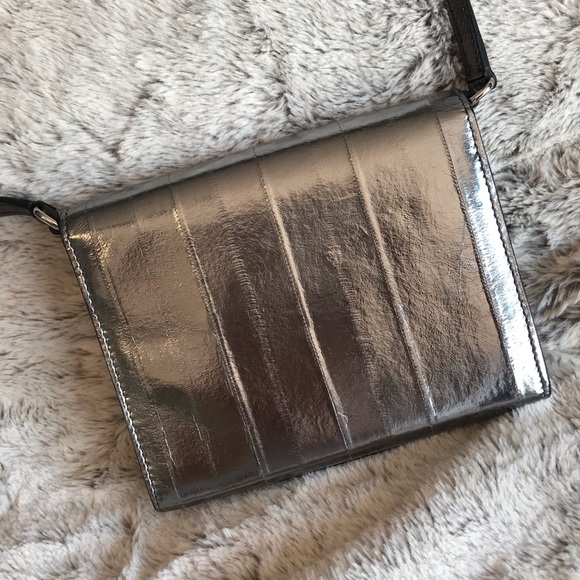 Dolce & Gabbana Metallic Leather Crossbody/Clutch - Picture 4 of 8